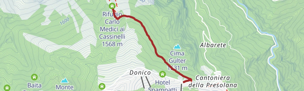Route map: Sentiero per tutti